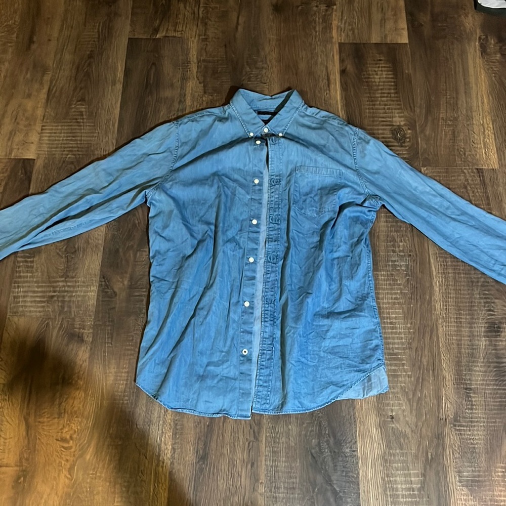 Banana Republic Jean Dress Shirt Large and Tall